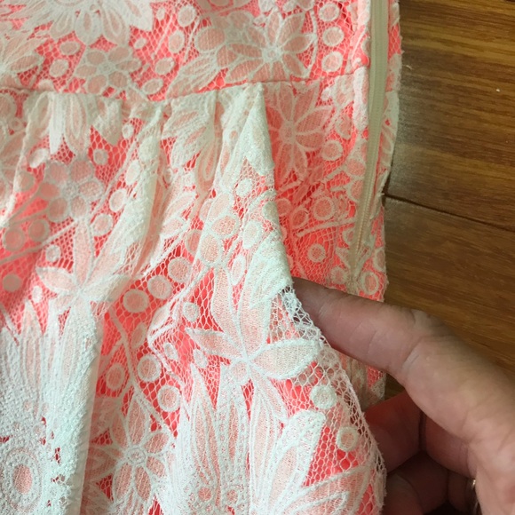 Xhilaration Lace White & Orange Dress - Picture 5 of 6
